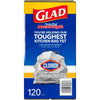 Glad Forceflex plus Tall Kitchen Trash Bags with Clorox, Lemon Fresh Bleach Scent (13 Gal., 120 Ct.)