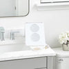 Glotech LED Lighted Edge Slim Mirror with Magnifying Mirror (5X, 3X)