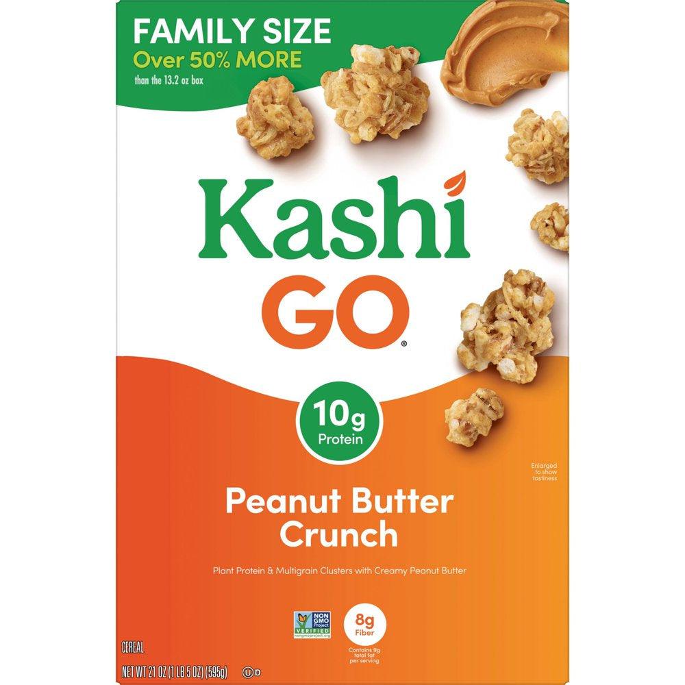 GO Peanut Butter Crunch Cold Breakfast Cereal, 21 Oz