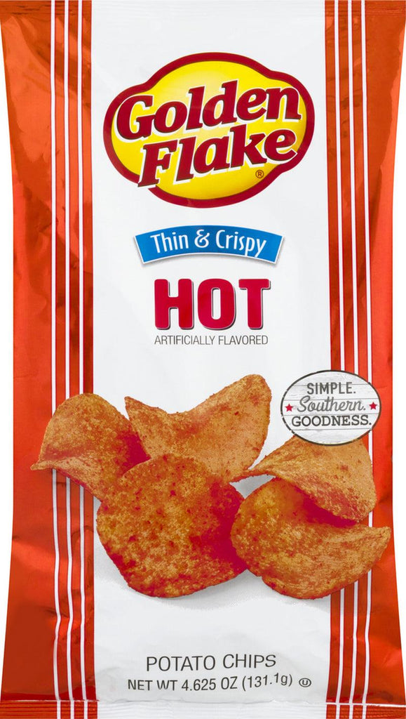 Golden Flake Thin & Crispy Potato Chips 4.625 Oz