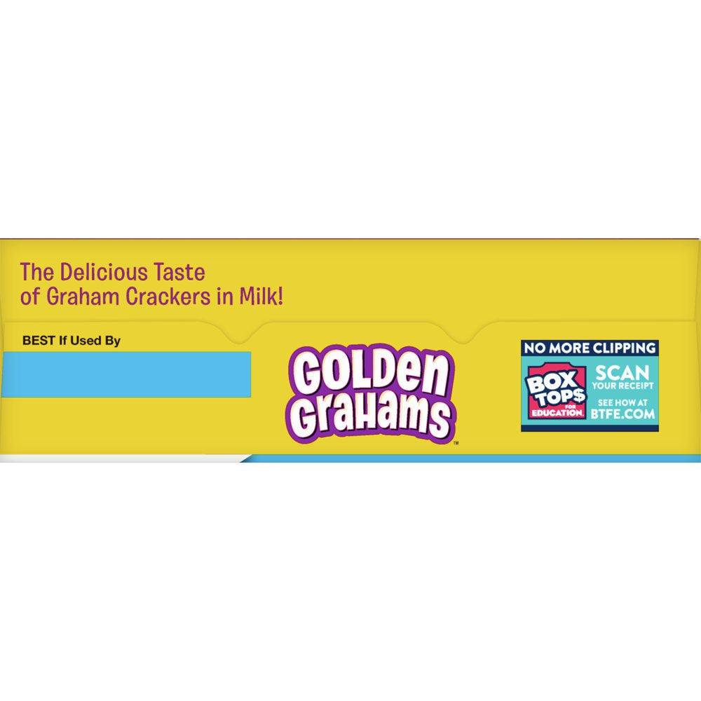 Golden Grahams Breakfast Cereal, Graham Cracker Taste, Whole Grain, Family Size, 18.9 Oz