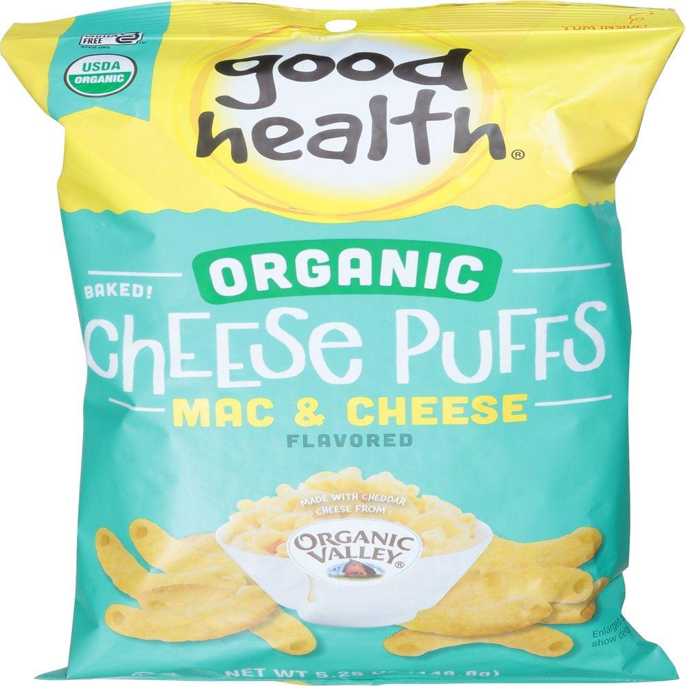 Good Health Organic Valley Mac & Cheese Puffs 5.25 Oz