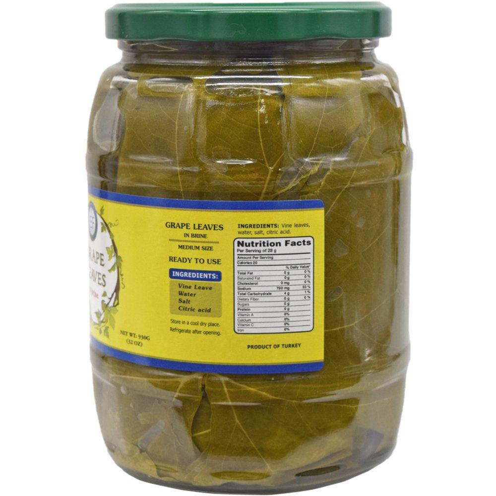 - Grape Leaves, Medium Size 930G, in Brine