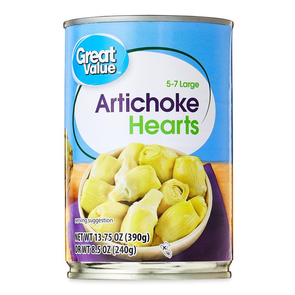 Great Value 5-7 Large Artichoke Hearts, 13.75 Oz