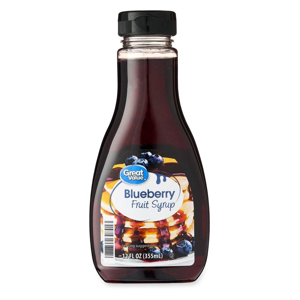 Great Value Blueberry Fruit Syrup, 12 Fl Oz