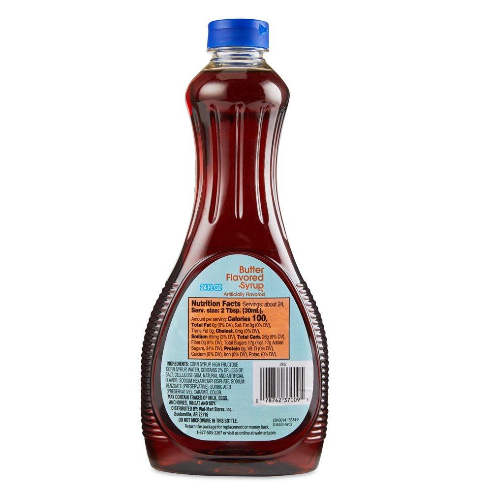 Great Value Butter Flavor Syrup, 24 Fl Oz