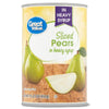 Great Value Canned Sliced Pears, 15.25 Oz