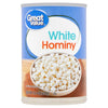 Great Value Canned White Hominy Can, 15.5 Oz