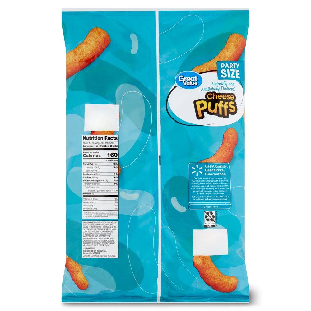 Great Value Cheese Puffs, 13.5 Oz