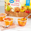 Great Value Cherry Mixed Fruit Cups in 100% Juice, 4 Oz, 12 Ct