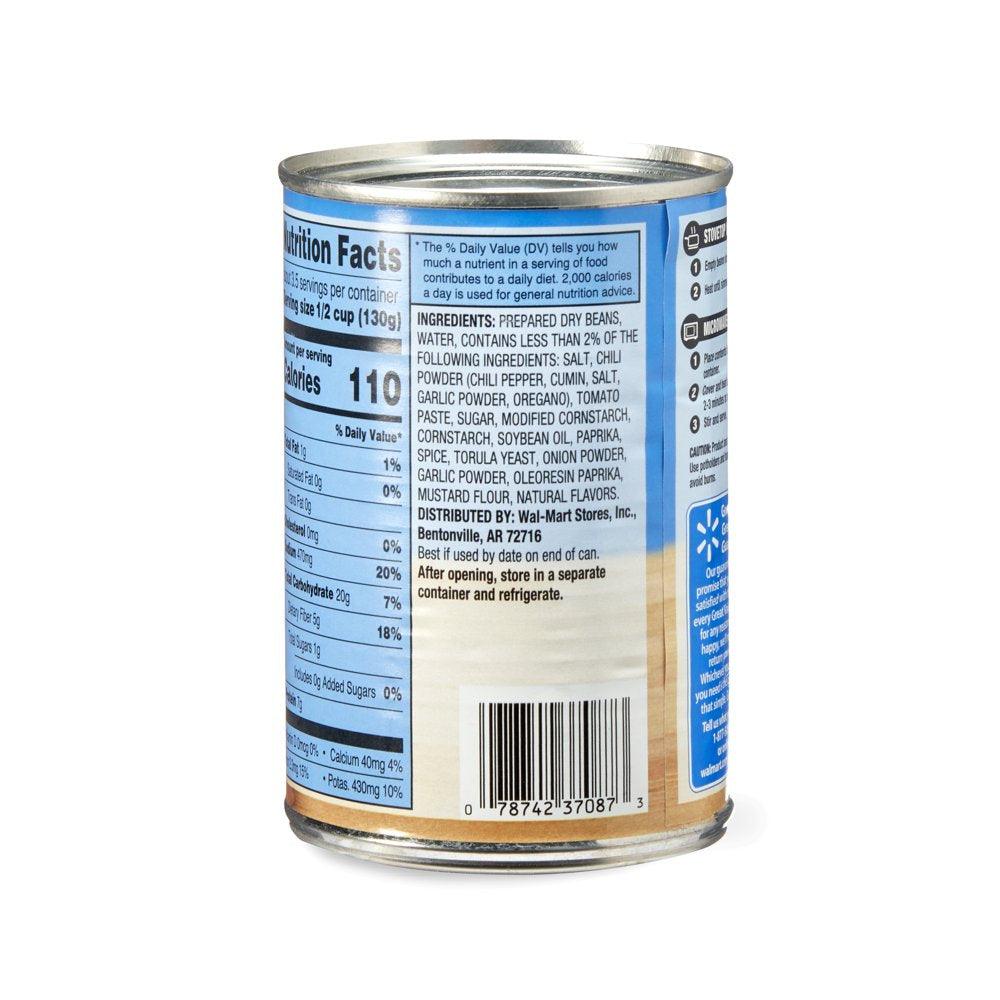 Great Value Chili Beans, 15.5 Oz Can