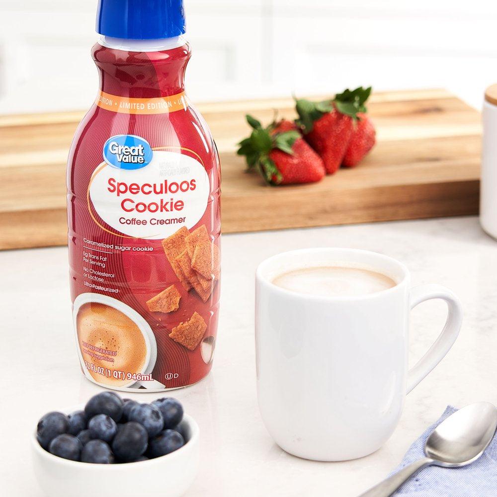 Great Value Coffee Creamer, Speculoos Cookie, 32 Fl Oz