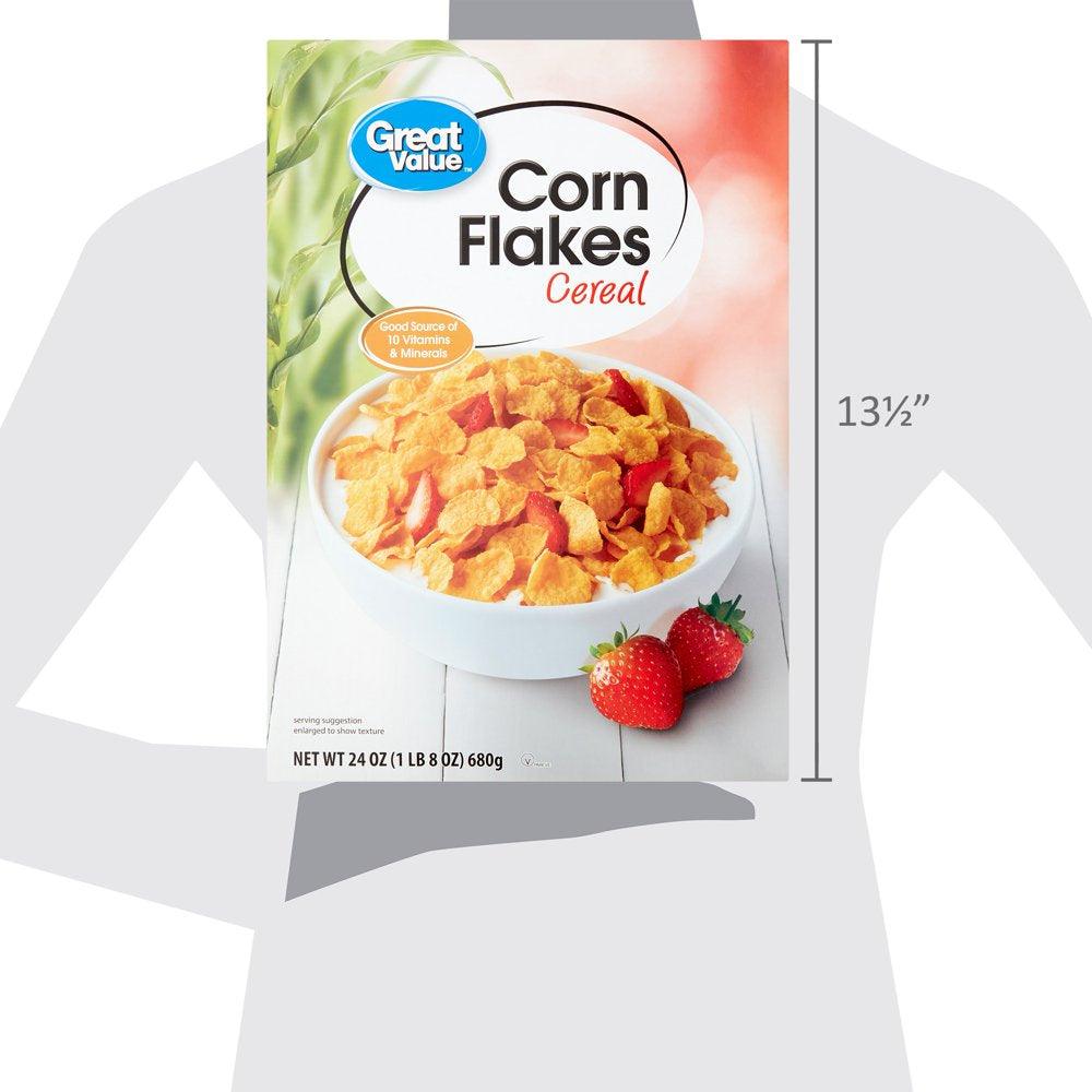 Great Value Corn Flakes Cereal, 24 Oz