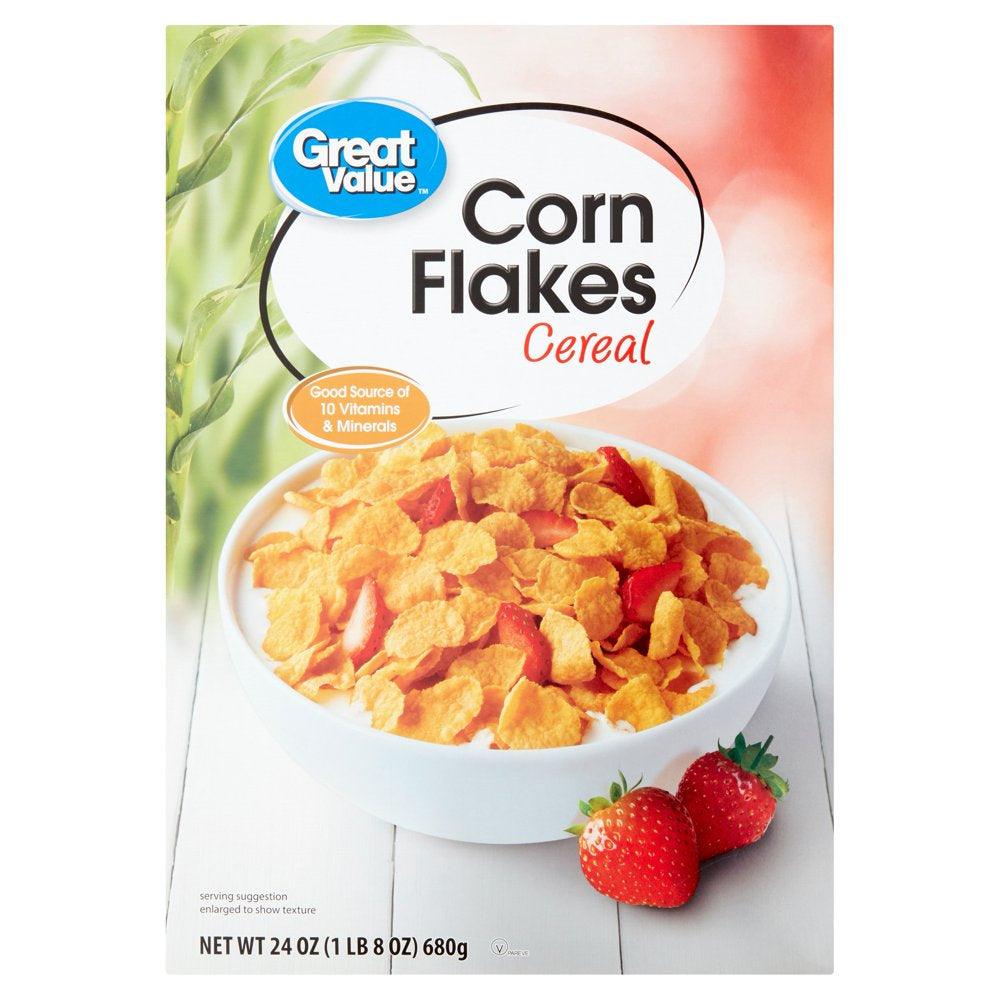 Great Value Corn Flakes Cereal, 24 Oz