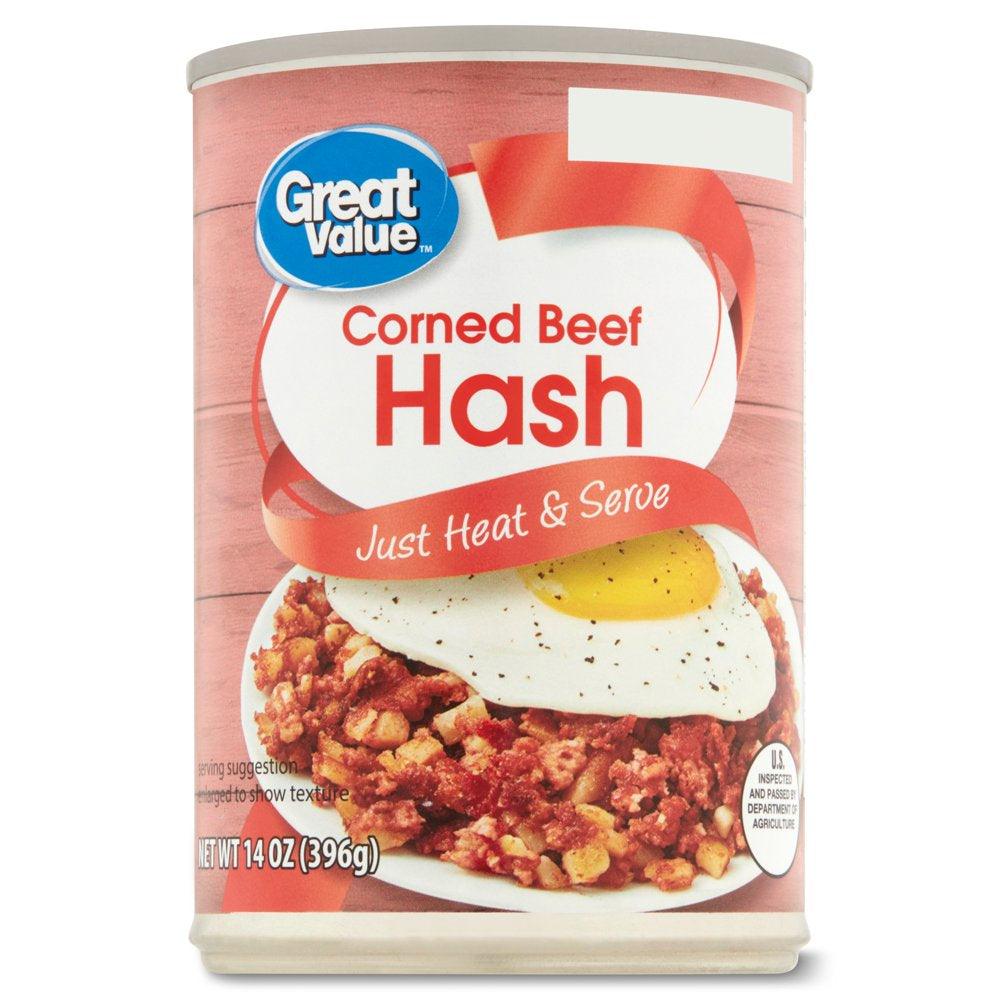 Great Value Corned Beef Hash, 14 Oz Can