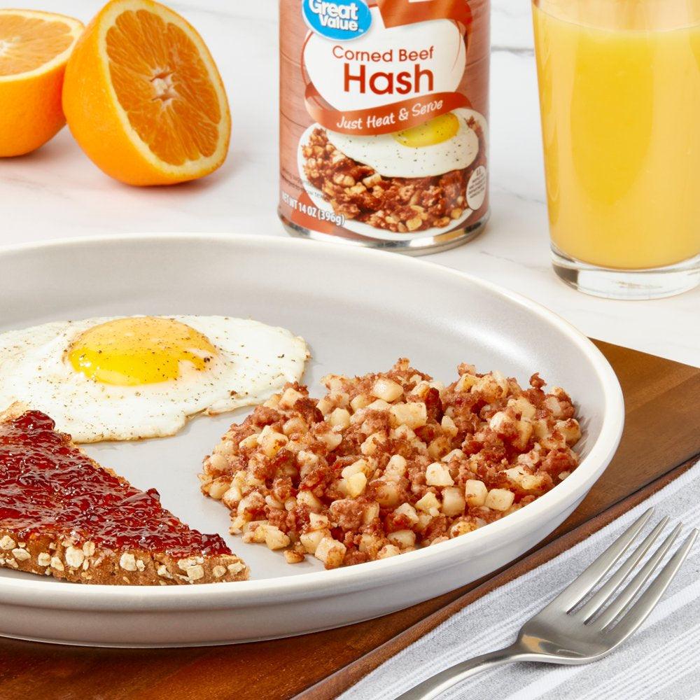 Great Value Corned Beef Hash, 14 Oz Can