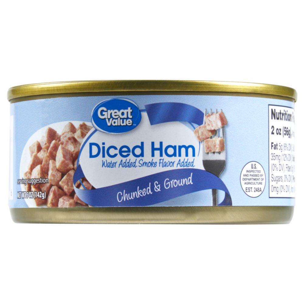 Great Value Diced Ham, 5 Oz