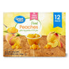 Great Value Diced Yellow Cling Peaches in 100% Juice, 4 Oz, 12 Ct