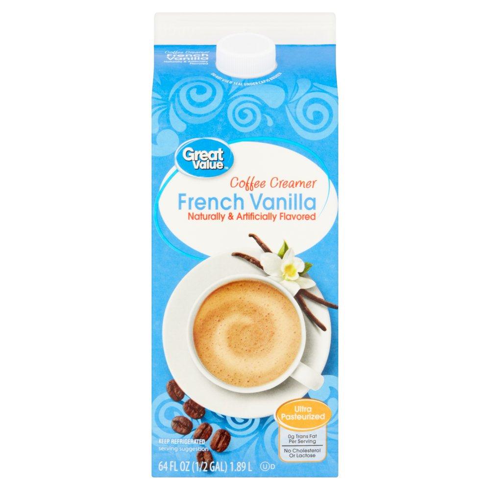 Great Value French Vanilla Coffee Creamer, 64 Fl Oz