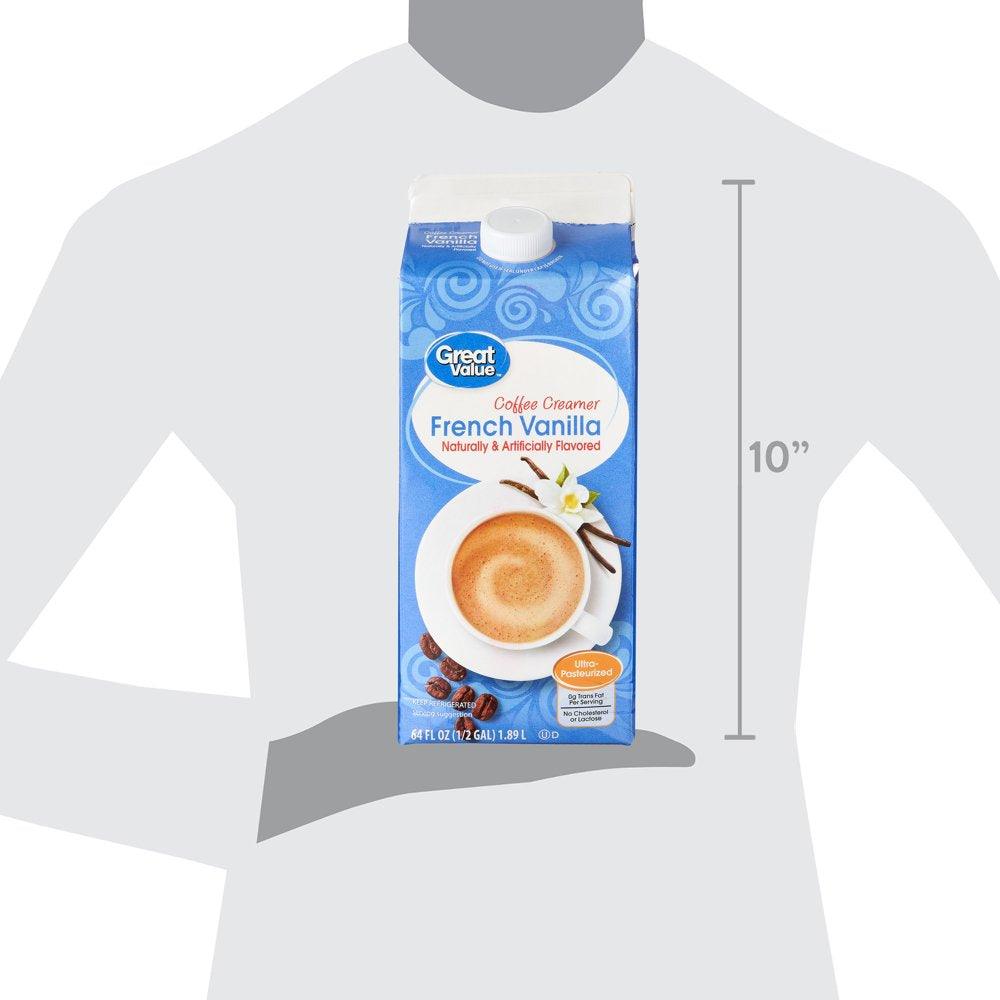 Great Value French Vanilla Coffee Creamer, 64 Fl Oz