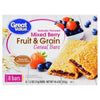 Great Value Fruit & Grain Cereal Bars Mixed Berry, 10.4 Oz, 8 Count