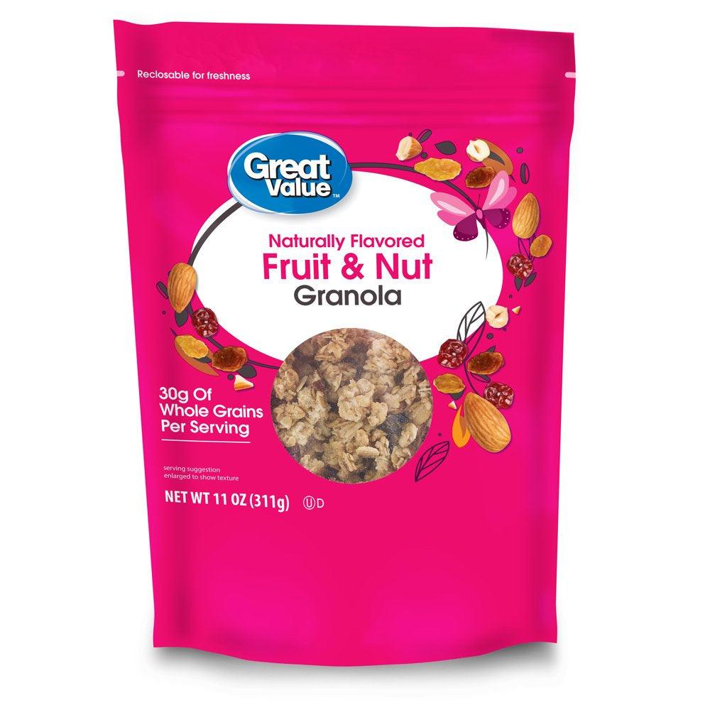 Great Value Fruit and Nut Granola, 11 Oz