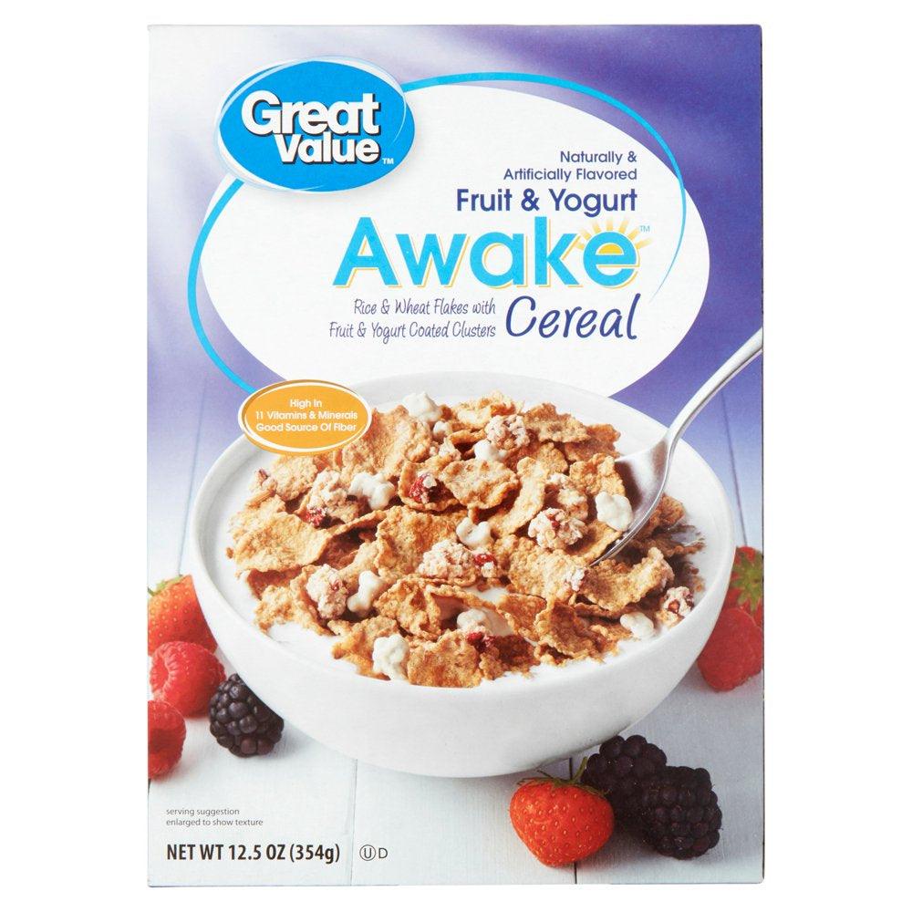 Great Value Fruit and Yogurt Clusters Awake Cereal, 12.5 Oz