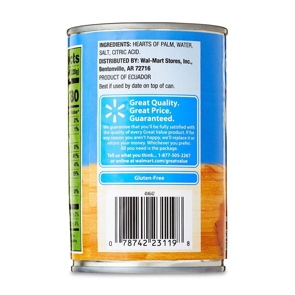 Great Value Hearts of Palm, 14 Oz