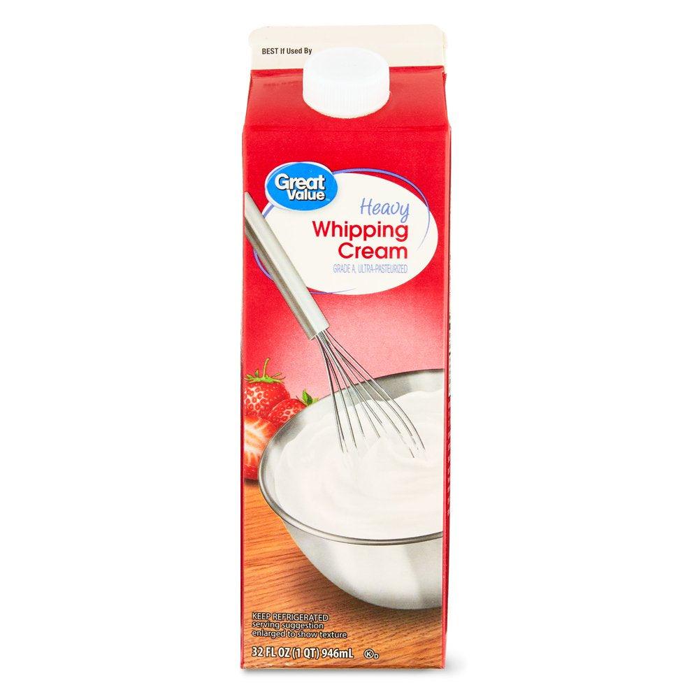 Great Value Heavy Whipping Cream, 32 Oz