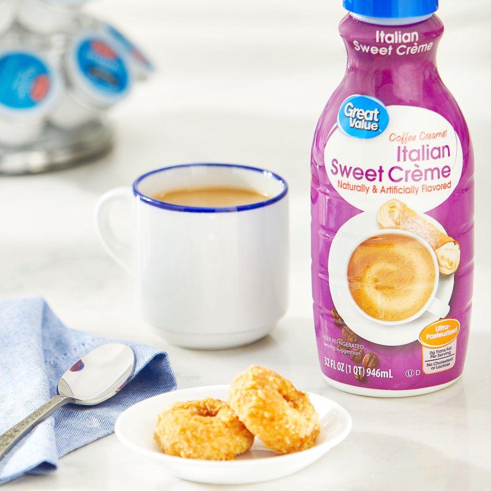 Great Value Italian Sweet Creme Coffee Creamer, 32 Fl Oz