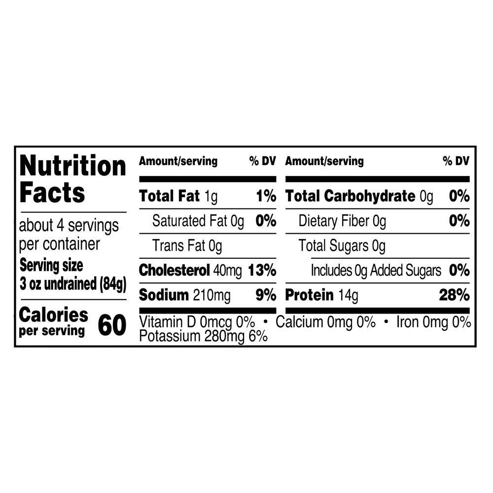 Great Value Less Sodium Chunk Chicken Breast, in Water, 12.5 Oz Can