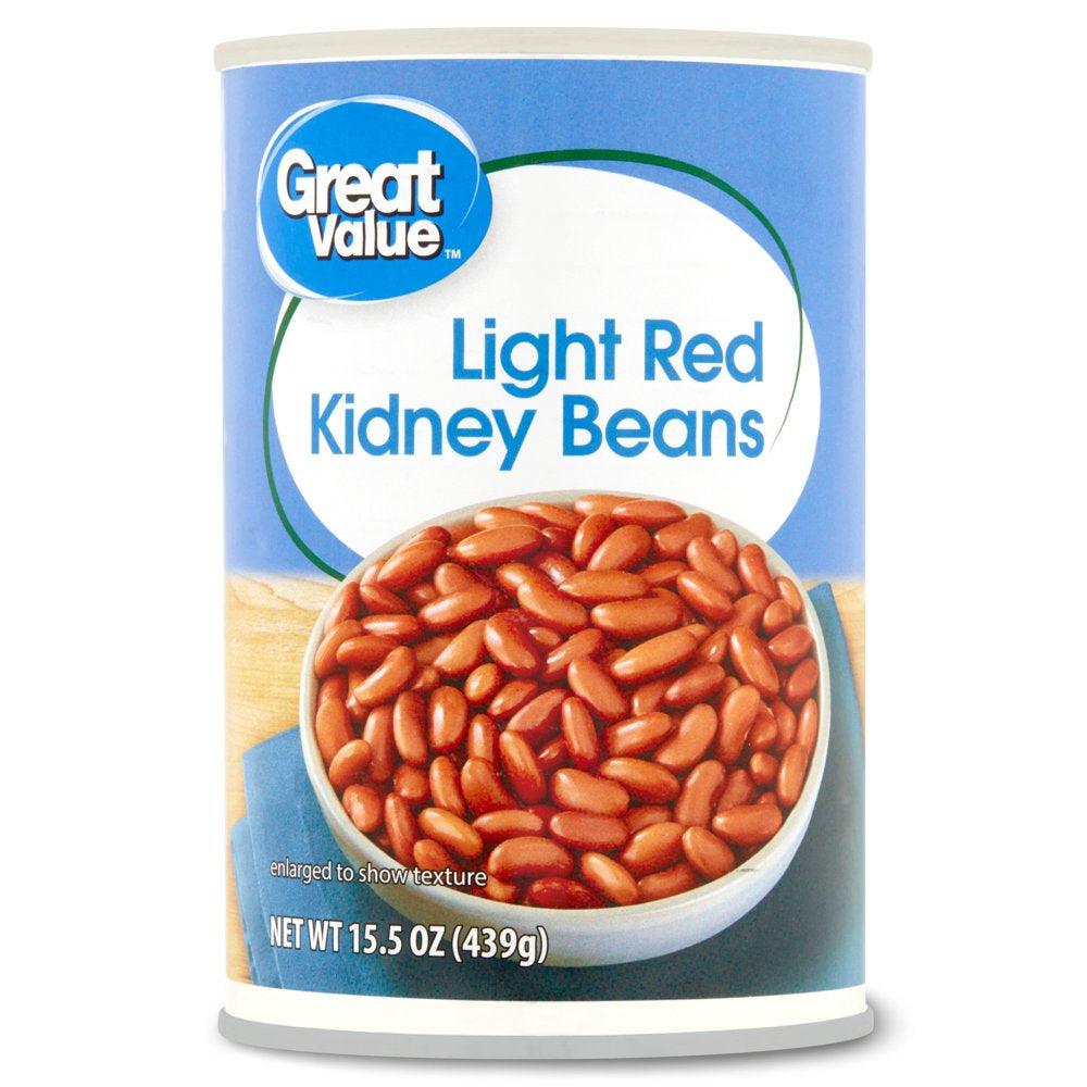 Great Value Light Red Kidney Beans, 15.5 Oz