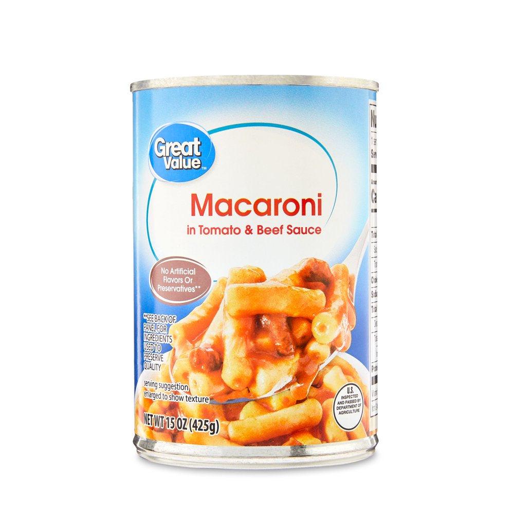 Great Value Macaroni & Beef, 15 Oz