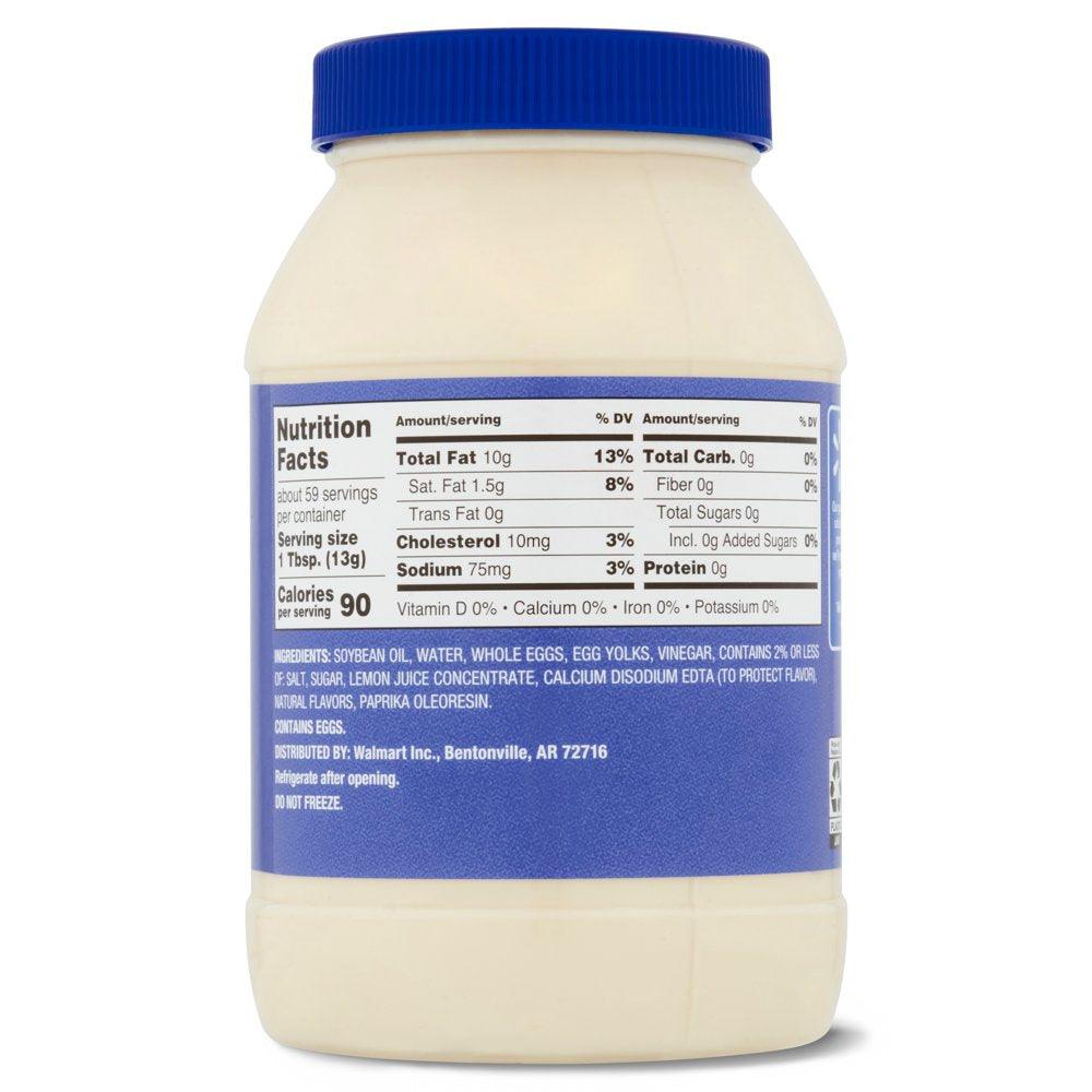 Great Value Mayonnaise, 30 Fl Oz