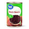 Great Value, No Salt Added, Canned Black Beans, 15 Oz Can