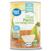 Great Value No Sugar Added Canned Sliced Pears, 14.5 Oz