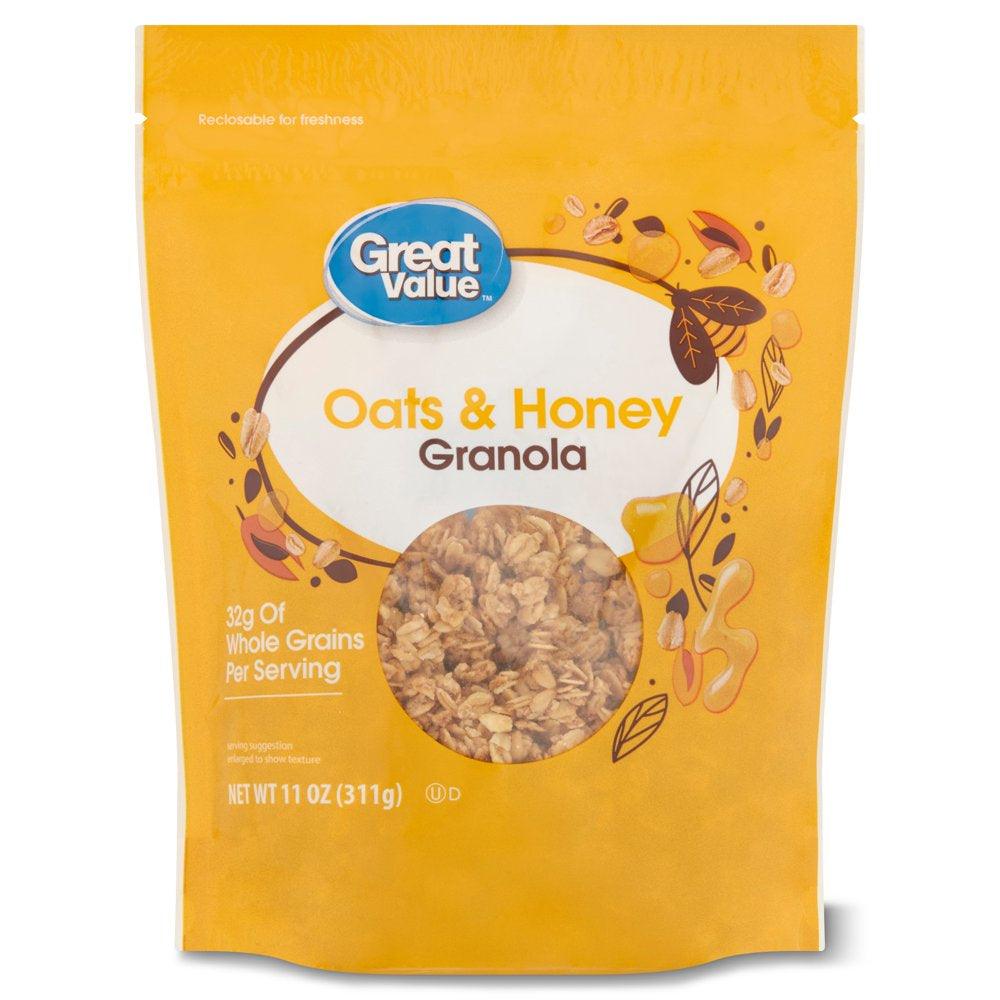 Great Value Oats & Honey Granola, 11 Oz