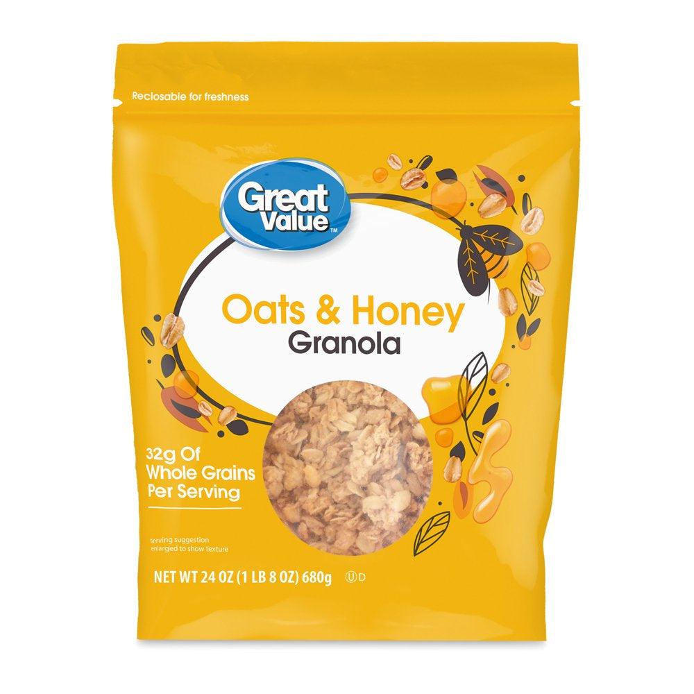 Great Value Oats & Honey Granola, 24 Oz