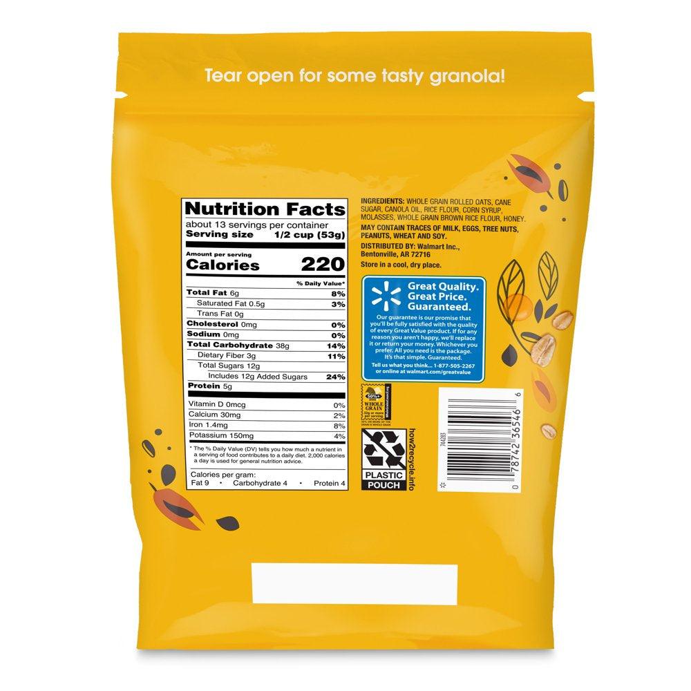 Great Value Oats & Honey Granola, 24 Oz