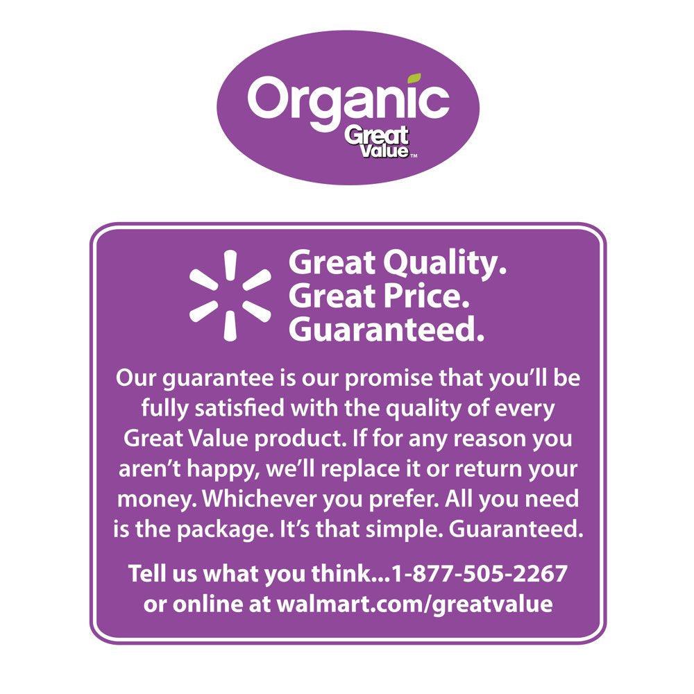 Great Value Organic Black Beans, Canned, 15 Oz