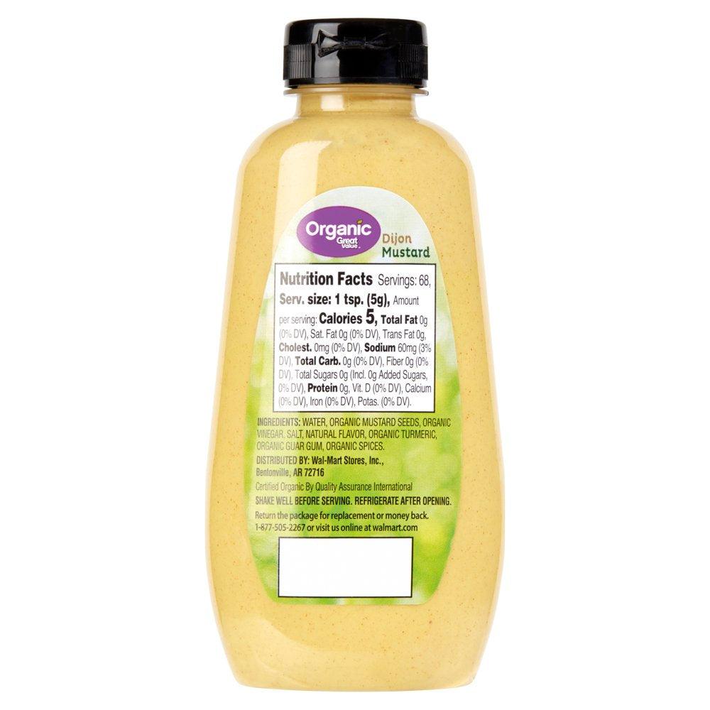 Great Value Organic Dijon Mustard, 12 Oz