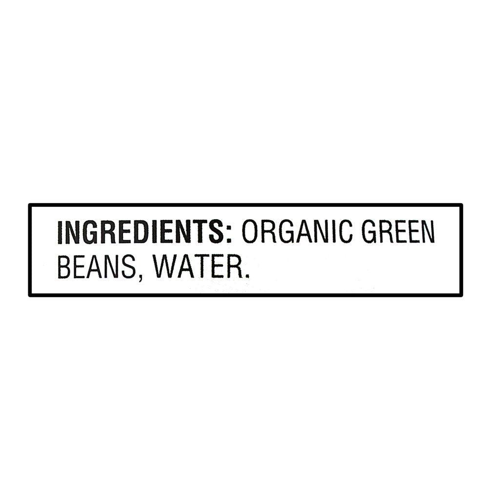 Great Value Organic No Salt Added Cut Green Beans, 14.5 Oz Can