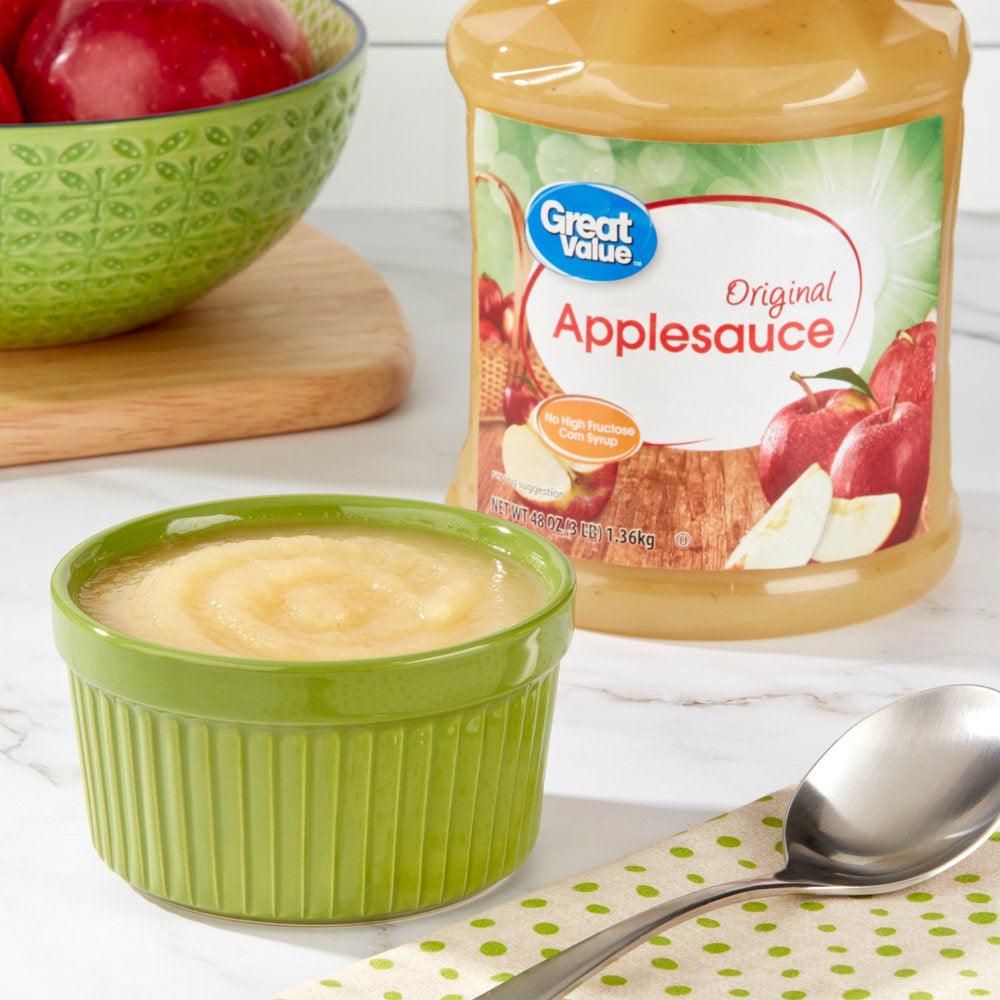 Great Value Original Applesauce, 48 Oz Jar