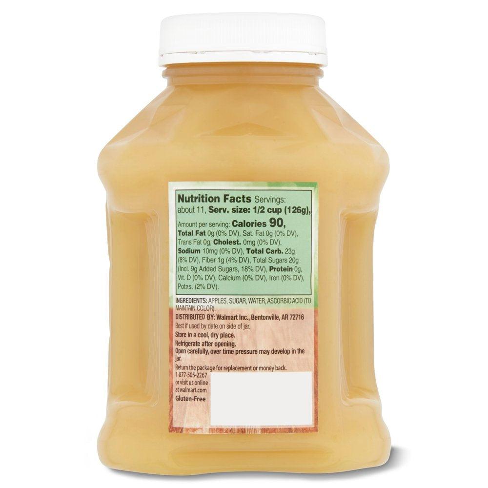 Great Value Original Applesauce, 48 Oz Jar