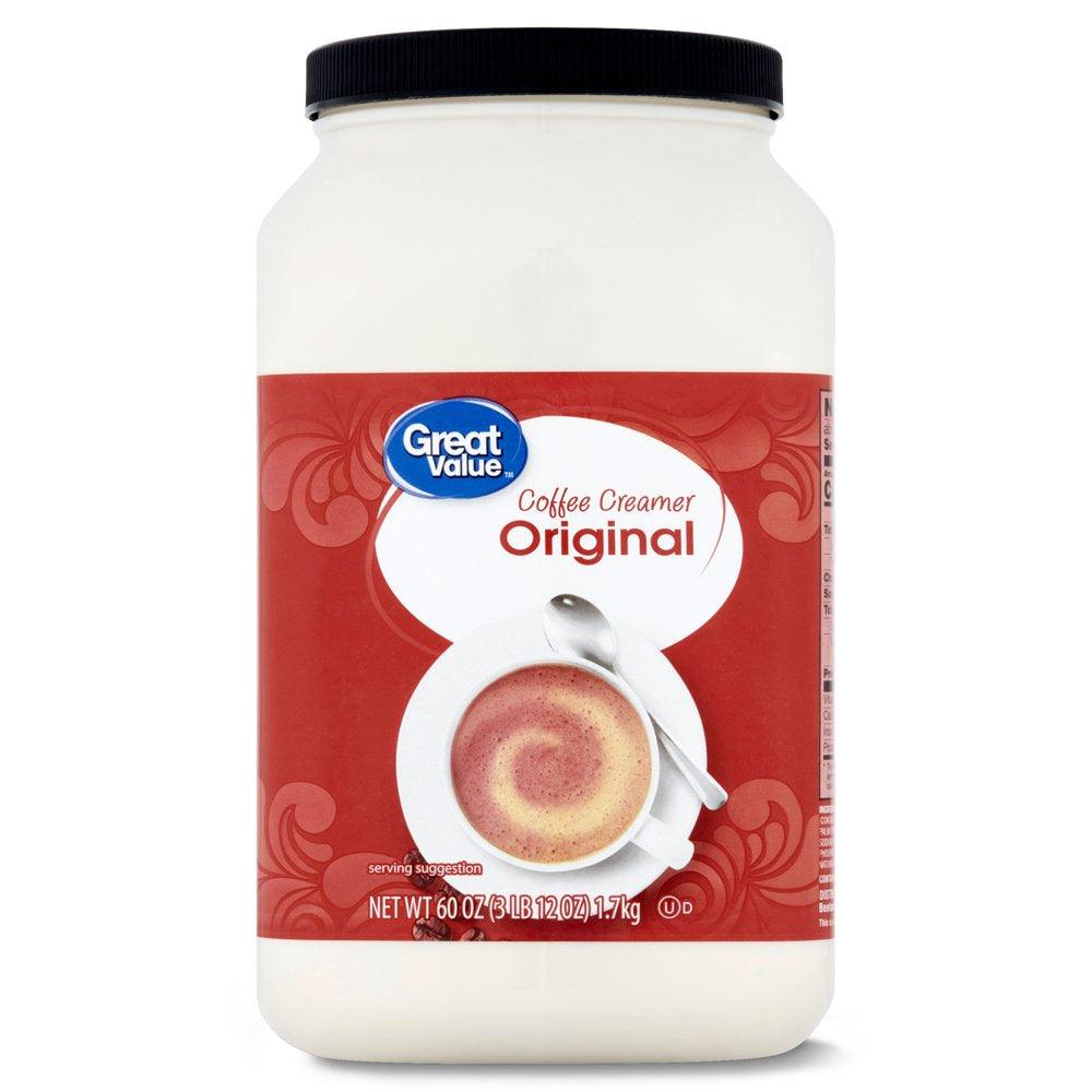 Great Value Original Value Size Coffee Creamer, 60 Oz