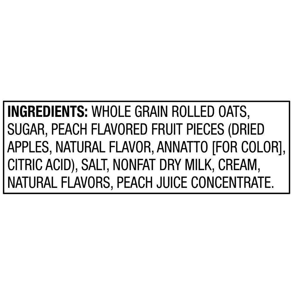 Great Value Peaches & Cream Instant Oatmeal, 1.05 Oz, 8 Packets