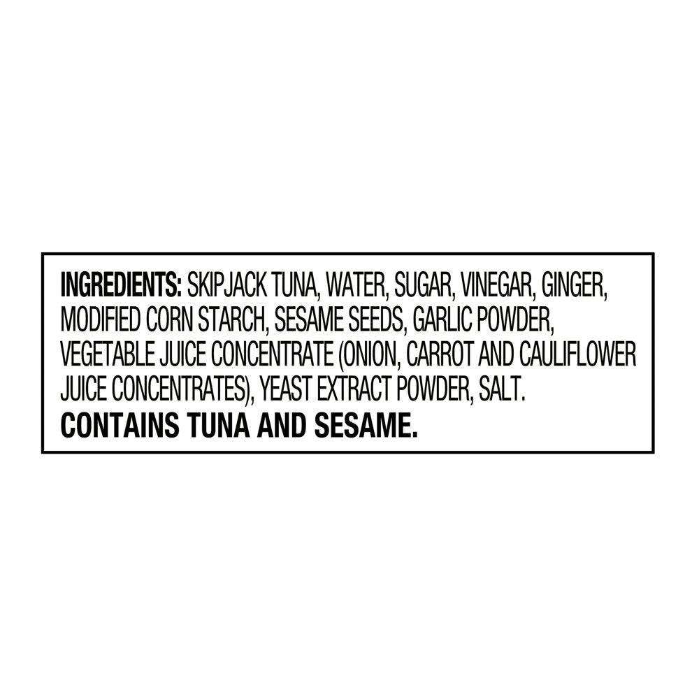 Great Value Premium Ginger Sesame Chunk Light Tuna, 2.6 Oz