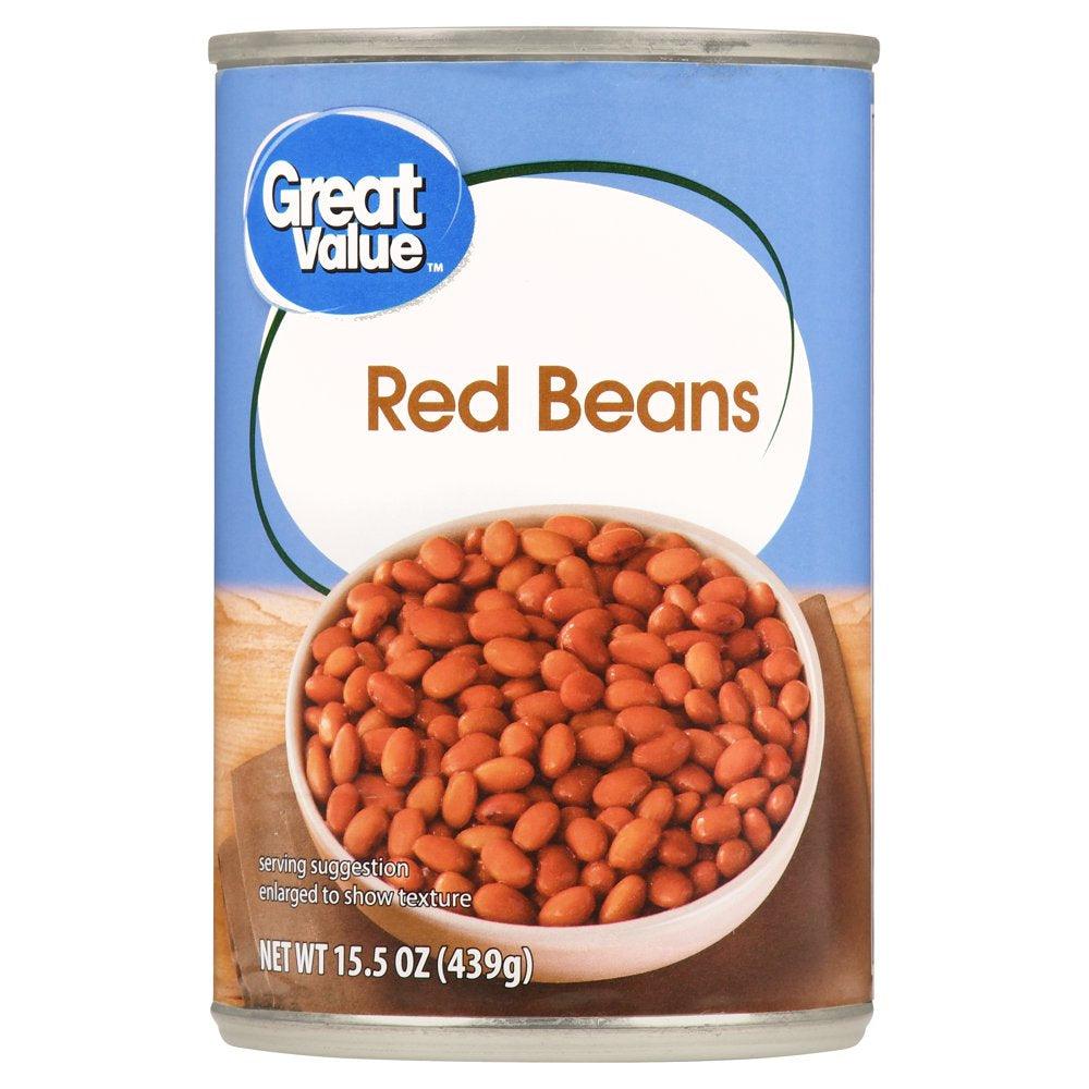 Great Value Red Bean, 15.5 Oz Can