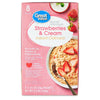 Great Value Strawberries & Cream Instant Oatmeal, 1.05 Oz, 8 Packets