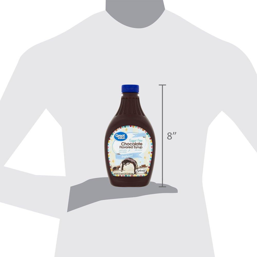 Great Value Sugar Free Chocolate Flavored Syrup, 18.5 Oz